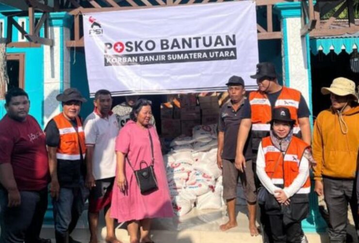 PSI Salurkan Bantuan untuk Warga Terdampak Banjir di Langkat