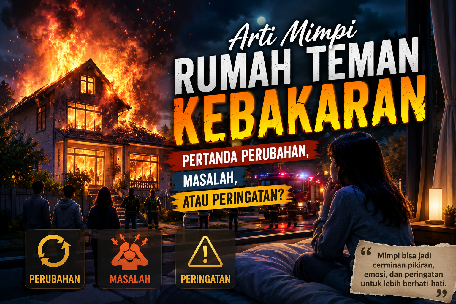 Arti Mimpi Rumah Teman Kebakaran, Pertanda Perubahan, Masalah, atau Peringatan
